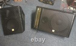 Pair Of Monitor PA speakers One Powered One Passive