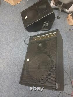 Pair Of Monitor PA speakers One Powered One Passive