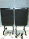 Pair Of Philips 544 Electronic Active Powered Vintage Loudspeakers + Stands