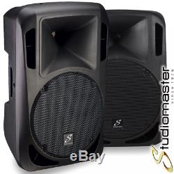 Pair Of Studiomaster Drive 12A 1200W Active Powered Full Range PA Speakers BNIB