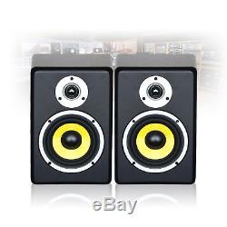 Pair PD SM5 5 ACTIVE + PASSIVE 160w POWERED DJ Studio Monitors Speakers Set