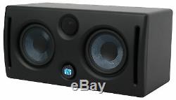 Pair Presonus ERIS E44 85w Active Powered Dual 4 MTM Studio Monitors+21 Stands