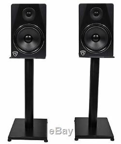 Pair Presonus ERIS E44 85w Active Powered Dual 4 MTM Studio Monitors+21 Stands