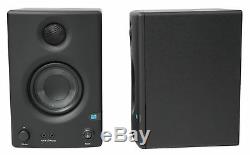 Pair Presonus Eris E3.5 3.5 Powered Studio Monitor Speakers+Studio Headphones