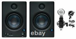 Pair Presonus Eris E5 BT 5 Powered Studio Monitors with Bluetooth + Microphone