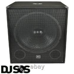 Pair Qtx Qt18sa 18 1000 Watt Active Powered Subwoofer Sub Bass Bin Dj Pa Club