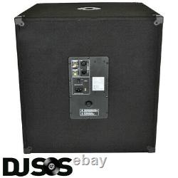 Pair Qtx Qt18sa 18 1000 Watt Active Powered Subwoofer Sub Bass Bin Dj Pa Club