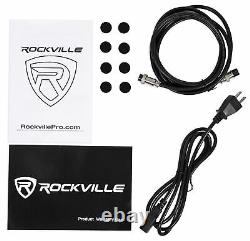 Pair Rockville APM5W 5.25 250w Powered USB Studio Monitor Speakers+21 Stands