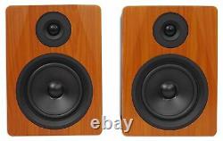 Pair Rockville APM6C 6.5 2-Way 350 Watt Powered USB Studio Monitors+Stands+Pads