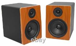 Pair Rockville APM6C 6.5 2-Way 350 Watt Powered USB Studio Monitors+Stands+Pads