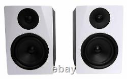 Pair Rockville APM6W 6.5 350W Powered USB Studio Monitor Speakers+29 Stands