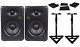 Pair Rockville ASM5 5 Powered USB Studio Monitors + Stands+Foam Isolation Pads