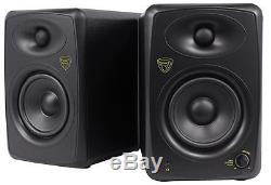 Pair Rockville ASM5 5 Powered USB Studio Monitors + Stands+Foam Isolation Pads
