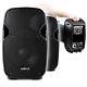 Pair Vonyx AP800A 8 Hi-End Active Powered PA Studio DJ Powerful Speakers 400W