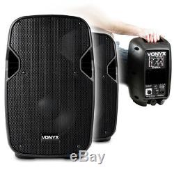Pair Vonyx AP800A 8 Hi-End Active Powered Studio Speakers 400W SSC2772