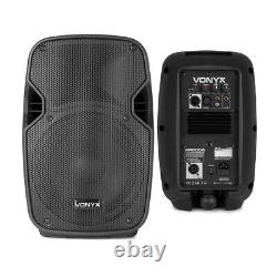 Pair Vonyx AP800A 8 Hi-End Active Powered Studio Speakers 400W UK Stock