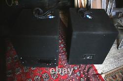 Pair Yamaha AX15W 15in 1000w Subs Modded now ACTIVE with power amp VGC