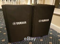 (Pair) Yamaha DXR 15 Active / Powered Speakers gr8 condition and with covers
