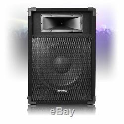 Pair of 12 Active Powered DJ Speakers Party Disco Sound 1200W