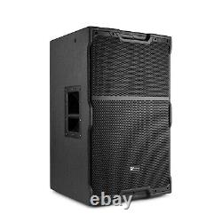 Pair of 15 Active DJ PA Speakers with Bluetooth and DSP PDY215A