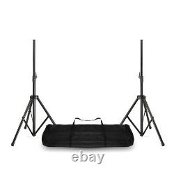 Pair of 15 Active PA Speakers with Stands & Bags SPJ1500ABT Powered DJ System