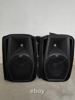 Pair of 800W DB Technologies 10 inch Active Powered Speakers with carry cases