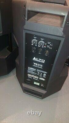 Pair of ALTO ts315 ACTIVE POWERED Speakers 1000w rms per cabinet