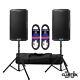 Pair of Alto TS412 12 Active 5000W Powered Speakers + FREE Stands Bag Leads UK