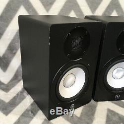 Pair of Black Yamaha HS50M HS50M 5 Powered Monitor Speakers Sound Great