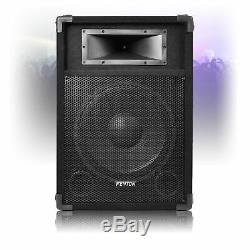 Pair of CSB12 12 Active Powered DJ Speakers 1200W with Carry Bags