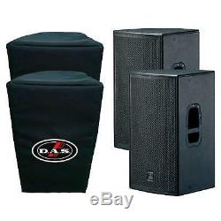 Pair of DAS AUDIO ACTION 15A Powered Speakers 15 + 1 With Covers131db peak