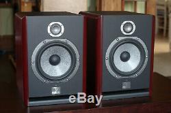 Pair of Focal Solo 6 Be red self-powered monitor speakers