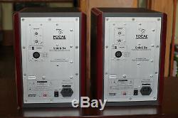 Pair of Focal Solo 6 Be red self-powered monitor speakers