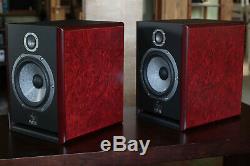 Pair of Focal Solo 6 Be red self-powered monitor speakers