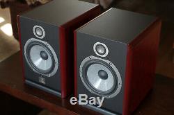 Pair of Focal Solo 6 Be red self-powered monitor speakers