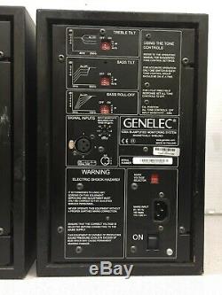 Pair of Genelec 1030A Bi-Amplified Powered Studio Monitors Active Speakers