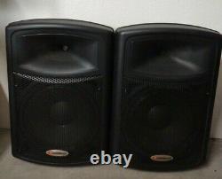Pair of Harbinger APS15 Two-Way Full Range Active Powered Loudspeaker Speakers