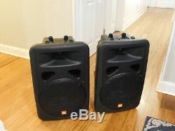 Pair of JBL EON15 G2 Two-Way Bi-Amplified Powered PA Speaker Work Great