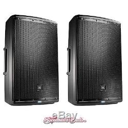 Pair of JBL EON615 15 Powered Active PA Loud Speakers