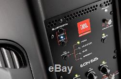 Pair of JBL EON615 15 Powered Active PA Loud Speakers