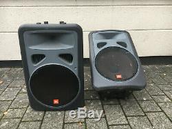 Pair of JBL EON Power15 PowerSub Active Powered PA Speakers