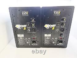 Pair of KRK ROKIT 5 RPG2 AMPK00047 Black Wired Powered Studio Monitor Speakers