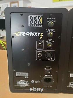 Pair of KRK RP5G3 Classic Rokit 5 5'' Powered Active Studio Monitors Pre-owned