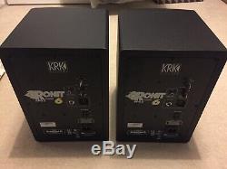 Pair of KRK Rokit 6 G2 Studio Monitors with Power Cables Excellent Condition