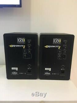 Pair of KRK Systems Black Rokit 6 Powered Active Speakers RP6G3