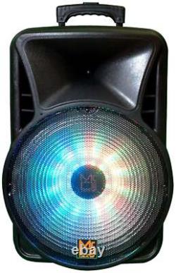 Pair of MR DJ DJ15BAT+ 15 Portable Bluetooth Speaker