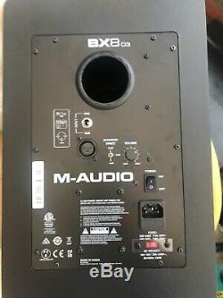Pair of M-Audio BX8 D3 8inch Active Powered Studio Monitors Black