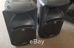 Pair of Mackie SRM450 V2 Powered Speakers, With Heavy Duty Gorilla Stands