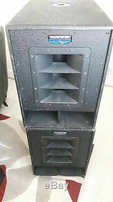 Pair of Mackie SWA 1501 15 Sub powered speakers 500W