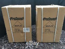 Pair of Maplin 10inch powered active speakers new boxed, unopened, bargain